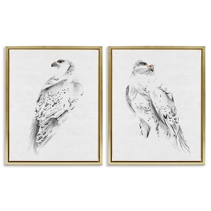 Stupell Industries White Hawk Winter Birds, 17" x 21" - 1 of 4