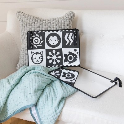 Vision-Boost Baby Mirror with High-Contrast Patterns and Safe Reflection