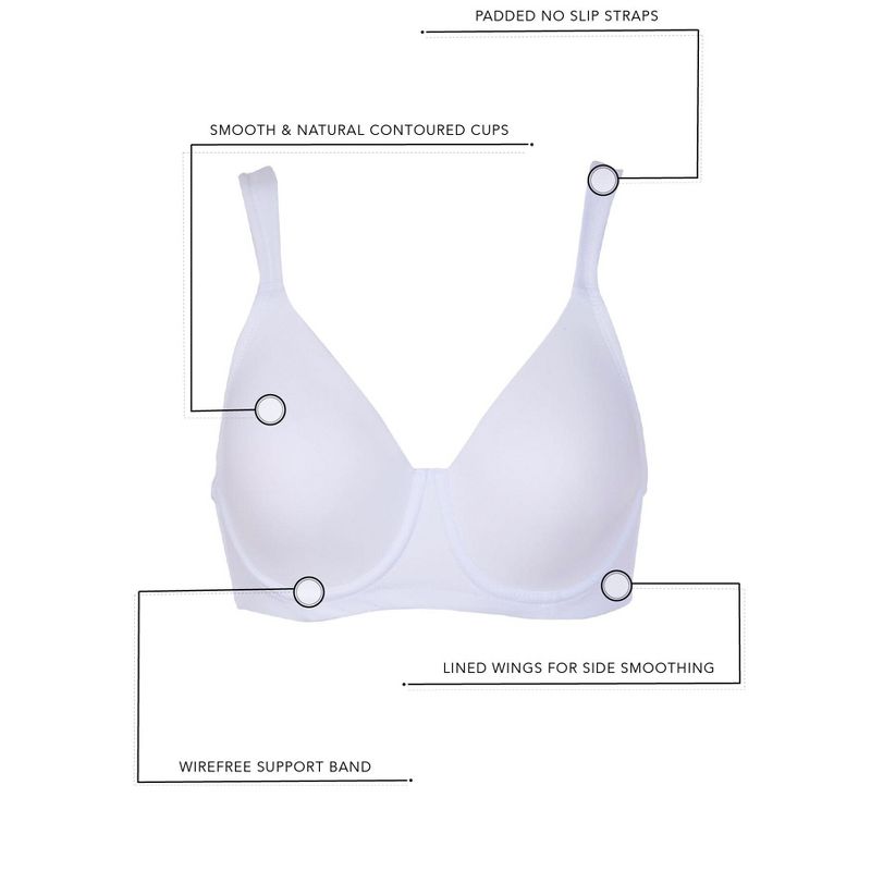 Leading Lady The Brigitte Full Coverage - Padded Wirefree T-Shirt Bra, 4 of 4