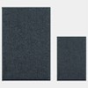 Home Mart Goods 2 Piece Set Charcoal Soft Cozy Plush Chenille Bath Mat Bathroom Rug - 2 of 3