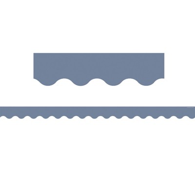 Teacher Created Resources Aegean Blue Scalloped Border Trim, 35 Feet (Pack of 6)