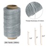 Unique Bargains Wear-Resistant Polyester Embroidery Waxed Thread with Needles - 2 of 4