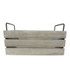 Essential Decor & Beyond 3-Piece Set Wooden Box with Handle Accent Decor in Gray Color - 4 of 4