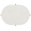 Dove End Table - ACC2501A - White Faux Marble/Gold - Safavieh - 4 of 4