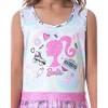 Barbie Girls' Tie-Dye Kids Tank Nightgown Pajama With Tulle Skirt Overlay Multicolor - 2 of 4