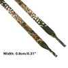 INSPIRE CHIC Leopard Print Flat Shoe Laces for Sneakers 0.31'' 1 Pair - 3 of 4