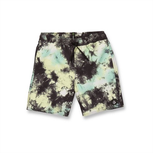 Volcom Boys Saturate Trunks, Shadow Lime - S : Target