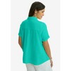 Jessica London Women's Plus Size Gauze Camp Shirt - 3 of 4