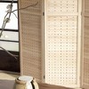 Gulches 4-Panel Natural Partition, Portable Privacy Screen - 4 of 4