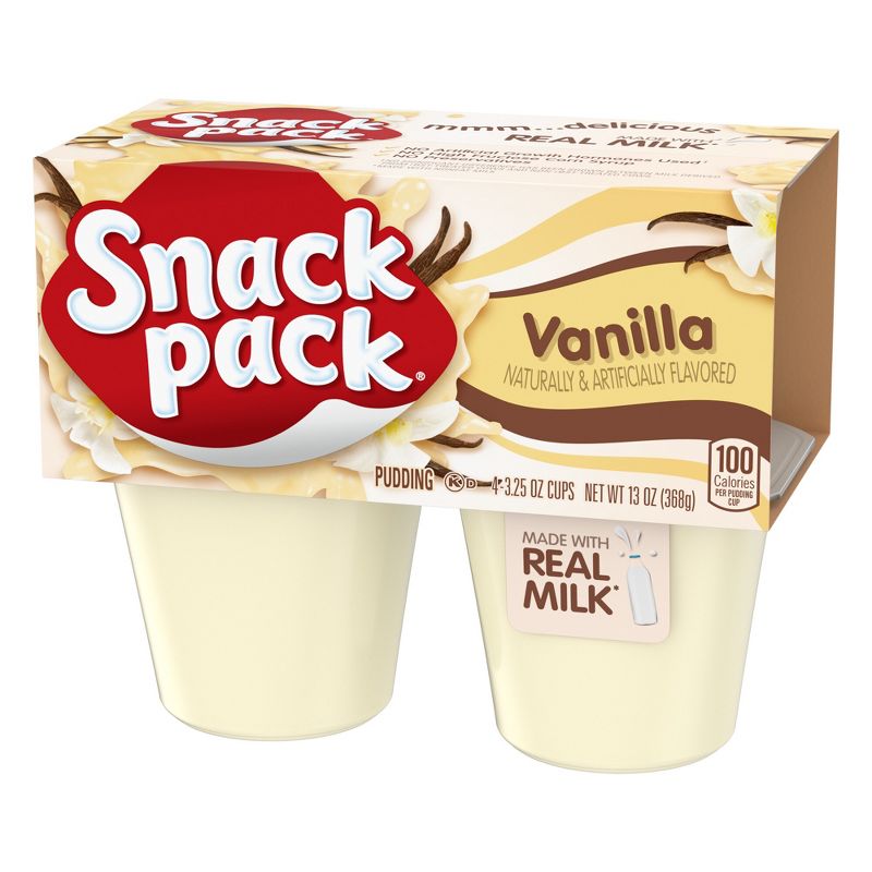 Snack Pack Vanilla Pudding - 13oz/4ct, 4 of 5