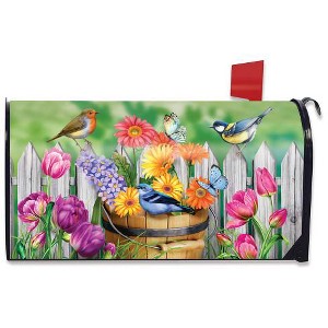 Briarwood Lane Spring Mailbox Cover  - Standard Size - Birds and Blooms For Spring Mailbox Cover - 1 of 3