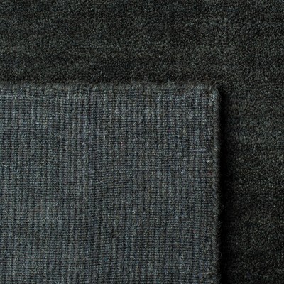 Himalaya Charcoal Gray Hand-Knotted Wool Area Rug 6' x 9'