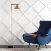 60" Chelsea Cone Shade Floor Lamp (Includes LED Light Bulb) Brass - JONATHAN Y: Marble Base, Push Button Foot Switch - 2 of 4