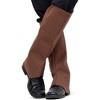 Skeleteen Faux Suede Boot Covers - Brown - 2 of 4