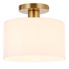 Hudson and Canal 10" Wide Semi Flush Mount with Glass Shade - 3 of 4