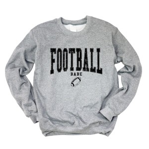 Simply Sage Market Varsity Football Babe Sweatshirt - 1 of 4
