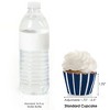 Big Dot of Happiness Navy Stripes - Simple Party Decorations - Party Cupcake Wrappers - Set of 12 - image 3 of 4