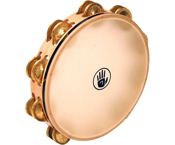 Black Swamp Percussion Overture Series 10in Tambourine Double Row with Remo head Brass TDOV