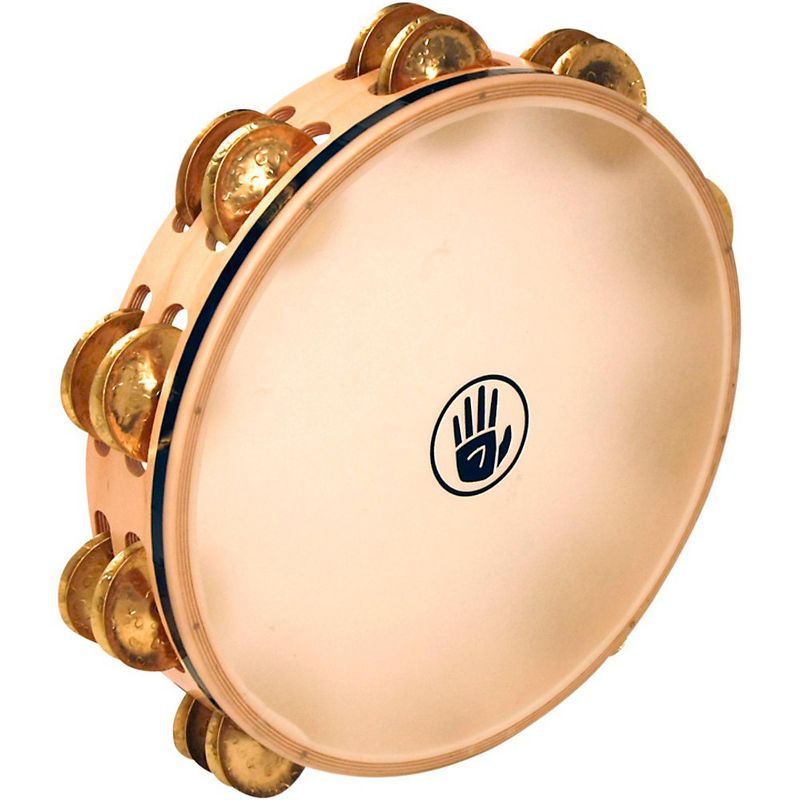 Black Swamp Percussion Overture Series 10" Tambourine Double Row With Remo Head Brass TDOV, 2 of 3