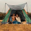 DOMETOUR 2-3 Person Camping Tent Outdoor Foldable Waterproof Tent with 2 Mosquito Nets Windows Carrying Bag for Hiking Climbing Adventure Fishing - 2 of 4