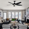 BestParts 60" Integrated LED Ceiling Fan - Black ABS Blades, 3-Color Light, Energy-Saving Motor, Reversible Mode - 2 of 4