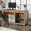 Sauder Dover Edge Computer Desk with Drawers Denim Oak: Vintage Eclectic Style, CPU Storage, Adjustable Shelf - 2 of 4
