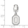 Black Bow Jewelry Sterling Silver Ohio State Buckeyes NCAA Bead Charm - 2 of 3