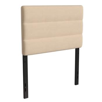 Merrick Lane Headboard with Tufted Upholstery and Powder Coated Metal Frame