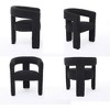 Barrel Chair, Upholstered Chair with Armchair, Dressing Chair, Dining Chair, for Living Room, Bedroom, Powder Room, Dining Room, Office - 4 of 4