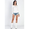 Slickblue Flannel Long Sleeve Top, Ivory Color, Textured Fabric, Relaxed Fit, Casual Style, L - 4 of 4