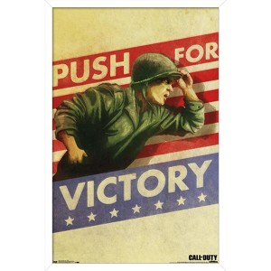 Trends International Call of Duty: WWII - Push Framed Wall Poster Prints - 1 of 4