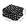 Unique Bargains Nail Polish Carrying Case Nail Polish Organizer Case for 30 Bottles 15ml/0.5 fl.oz Travel Storage Bag Nylon White Black 1 Pcs - 4 of 4