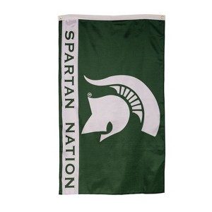 3'x5' Single Sided Flag w/ 2 Grommets, Michigan State University - 1 of 4