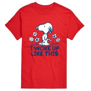 Men's - Peanuts - Andy I Woke Up Like This Short Sleeve Graphic T-Shirt - 1 of 4