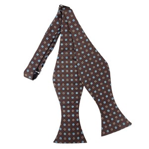 Men's Geometric Printed Design 2.75" x 4.75" Adjustable 16" - 21" Self-Tie Bow Tie - 1 of 4