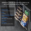 24-inch fridge,20 Bottles & 57 Cans,Double Glazed Glass Door Cooler,LED light,Adjustable shelves,LCD Screen Control,stainless steel handle - 2 of 4