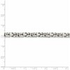 Black Bow Jewelry Men's 5mm, Sterling Silver, Solid Byzantine Chain Necklace - 4 of 4