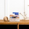 Mela Artisans Rustic Wooden Desk Organizer Multifunctional Desktop Sorter- White Finish - 4 of 4