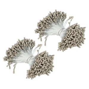 Unique Bargains DIY Craft Handmade Decorative Double Heads Artificial Flower Stamens 700 Pcs - 1 of 4