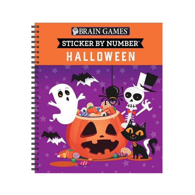 Brain Games - Sticker by Number: Halloween - by  Publications International Ltd & Brain Games & New Seasons (Spiral Bound), 1 of 2