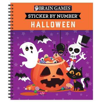 Brain Games - Sticker by Number: Halloween - by  Publications International Ltd & Brain Games & New Seasons (Spiral Bound)