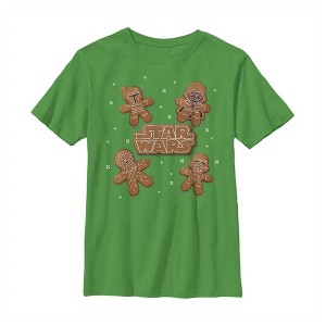 Boy's Star Wars Christmas Gingerbread Characters T-Shirt - 1 of 3
