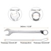 Unique Bargains CR-V Steel Nickel Plated Metric 12-Point Box End Combination Wrench - 2 of 4