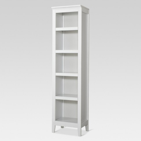 Carson 72 2 Narrow 5 Shelf Bookcase White Threshold Target