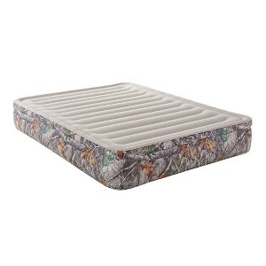 RealTree Edge Camo Sport Air 13" Outdoor Air Mattress with Hands-Free Electric Pump - Queen - 1 of 4
