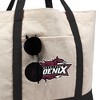 Cumberland University Primary Logo Canvas Tote Bag With External Pocket, Reusable Shoulder Bag for Shopping, School, Beach - 2 of 4