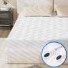 Dexmalle King Size Electric Heated Mattress Pad,10 Heat Settings Auto Off 2-4-8 Hours,White - 3 of 4