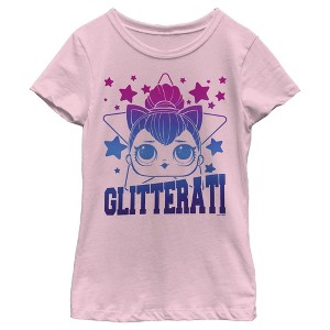 Girl's L.O.L Surprise Kitty Queen Glitterati T-Shirt - 1 of 3