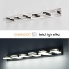 Modern Chrome LED Vanity Light 7-Light Wall Sconce Sleek Minimalist Design - 3 of 4