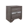 Vynxaria Modern 3-Drawer Nightstand - Grey, Jewelry Drawer, MDF/Melamine/Solid Wood Frame, Bedroom Storage Furniture - 2 of 4